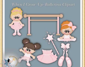 Ballerina Clipart, When I Grow Up