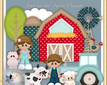 Fun at the Farm Clipart