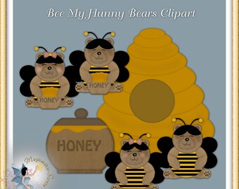 Bee My Honey Bear Clipart