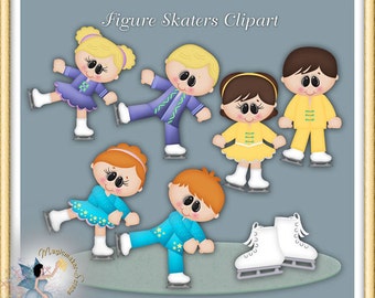 Figure Skaters Clipart