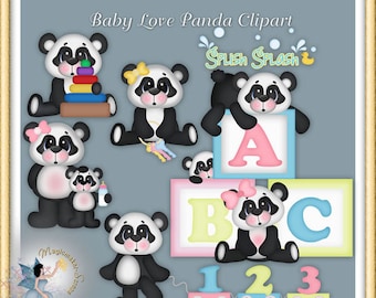 Baby Panda Clipart