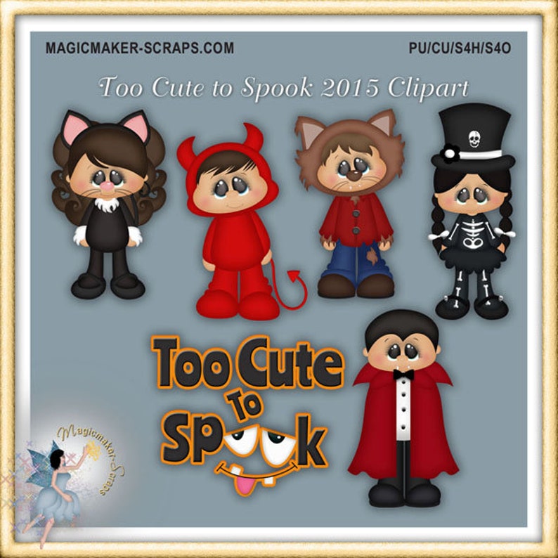 Download Halloween Clipart Trick or Treat Too Cute to Spook Clipart ...