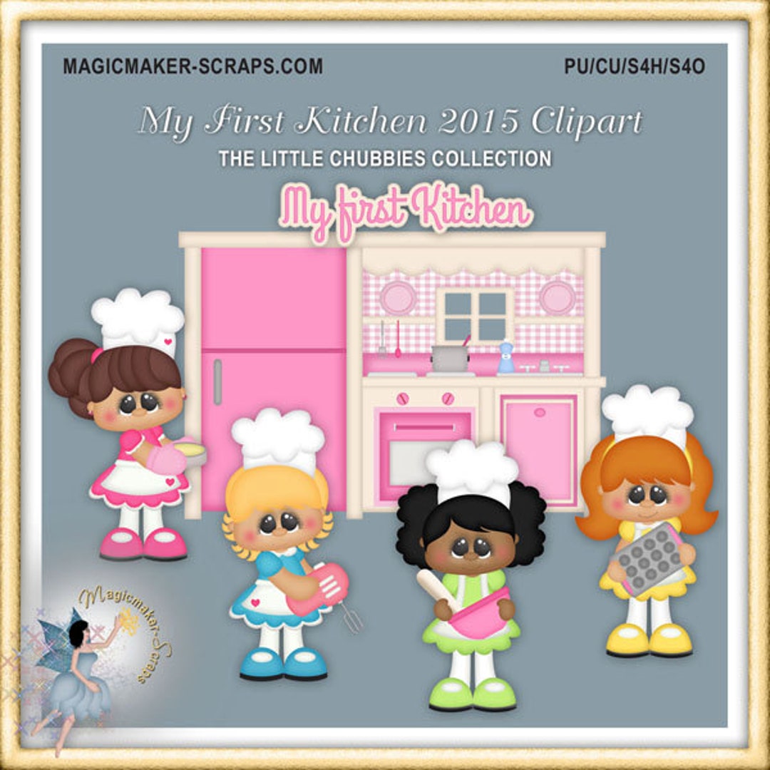 Baby and Toddler Clipart, My First Kitchen 2015 - Etsy