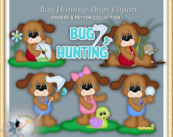 Summer Clipart, Spring, Bug Hunting Dogs 2015