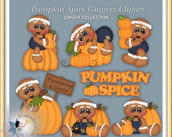 Gingerbread Clipart, Ginger, Pumpkin Spice