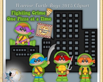Turtles Clipart, Warrior Turtle Boys 2015