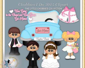 Wedding Clipart, Baby and Toddler, Chubbies I do 2015,