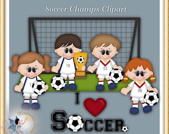 Soccer Clipart, Sports Champions