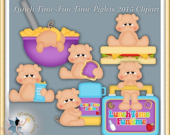 Lunch Box Clipart, Pig, School, Lunch Time Fun Time Piglets 2015 Clipart