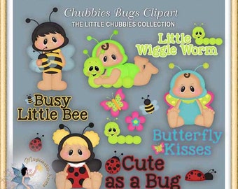 Baby Clipart, Chubbies Bugs