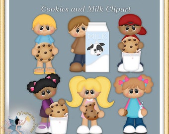 Cookies and Milk Clipart