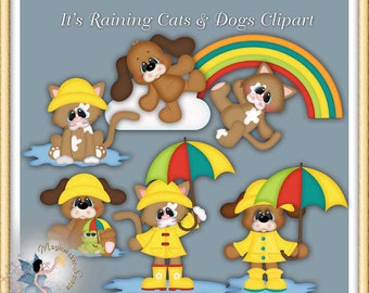 It's Raining Cats and Dogs Clipart
