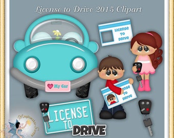 Conducir Clipart, Licencia, Estudiante, Amor para Conducir 2015