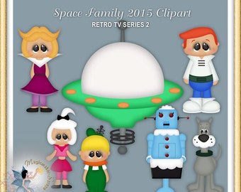 Space Family Clipart