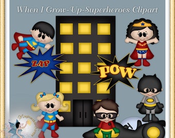 Superhero Clipart, Superheroes Party, When I Grow Up