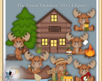 Camping Moose Clipart, The Great Outdoor 2015