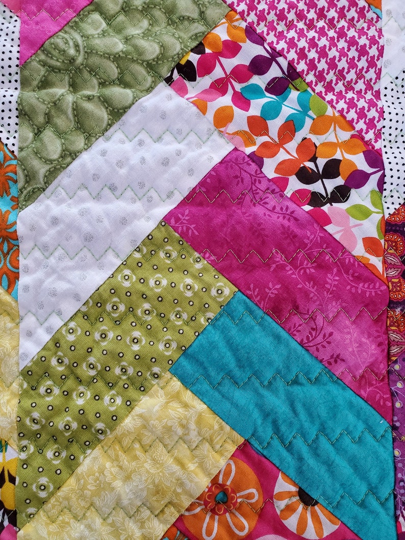 Handmade Baby Quilt, Friendship Braid, Pink Etsy