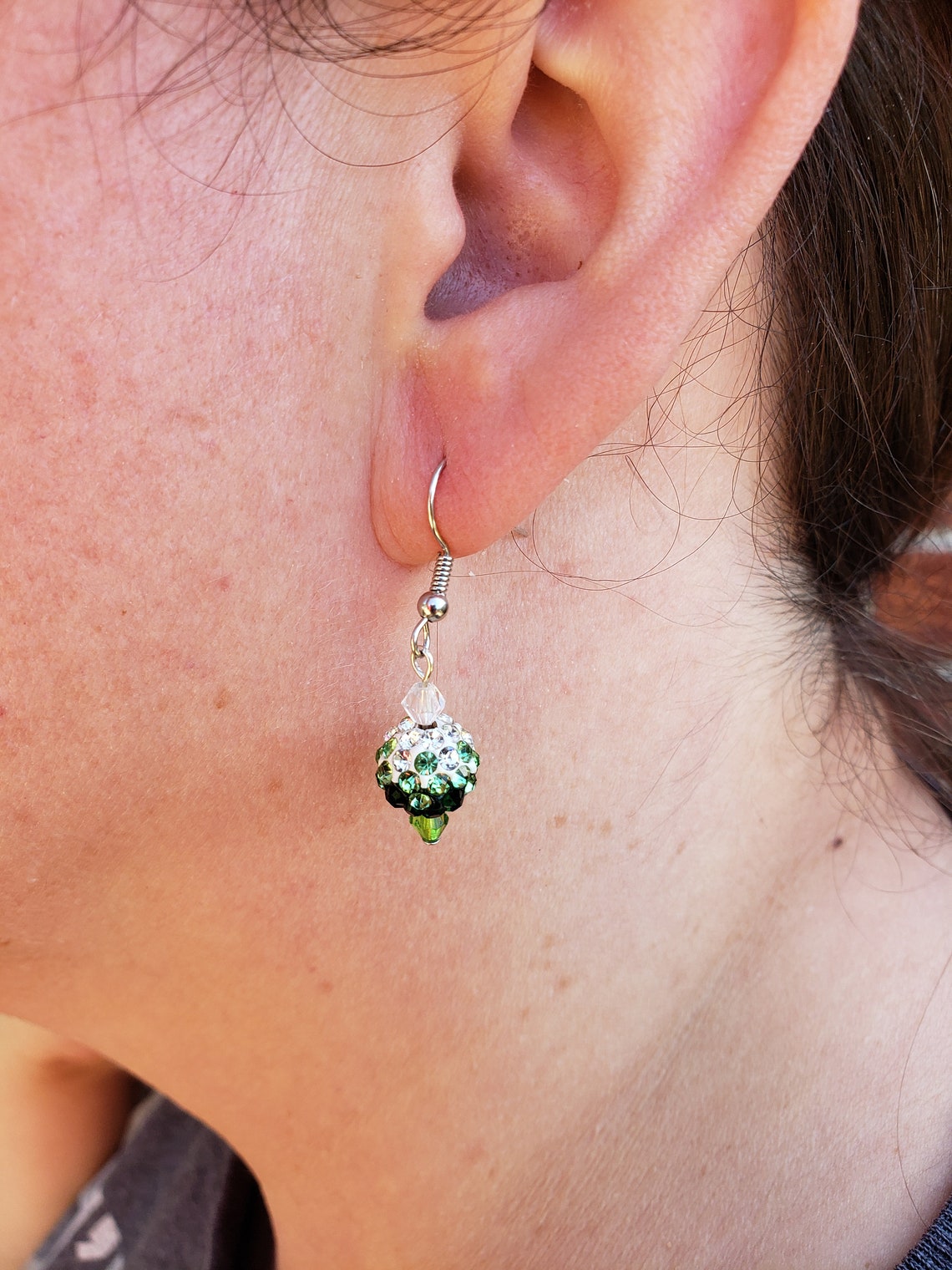 Pave Raindrop Earring