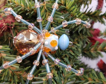 Beaded Spider, Christmas Spider Ornament, Beaded Spider Ornament