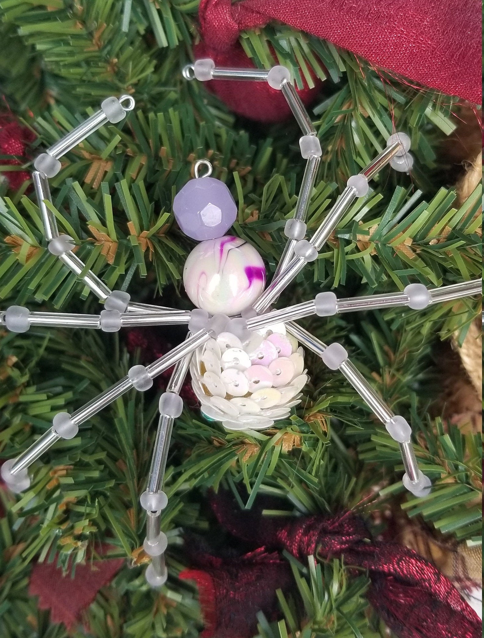 Beaded Spider Christmas Spider Ornament Beaded Spider Etsy