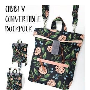 Abbey Convertible Backpack and Crossbody Digital Sewing Pattern