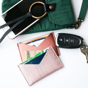 Digital DIY PDF Pattern Shuffle Cardholder for Cork, Leather, or Vinyl Print at Home Wallet Cardholder Gift Card Scrap buster image 1