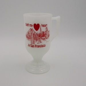 SAN FRANCISCO MUG, Vintage San Francisco mug, Vintage Souvenir Mug, Vintage Keepsake Mug, I Left My Heart In San Francisco mug, California