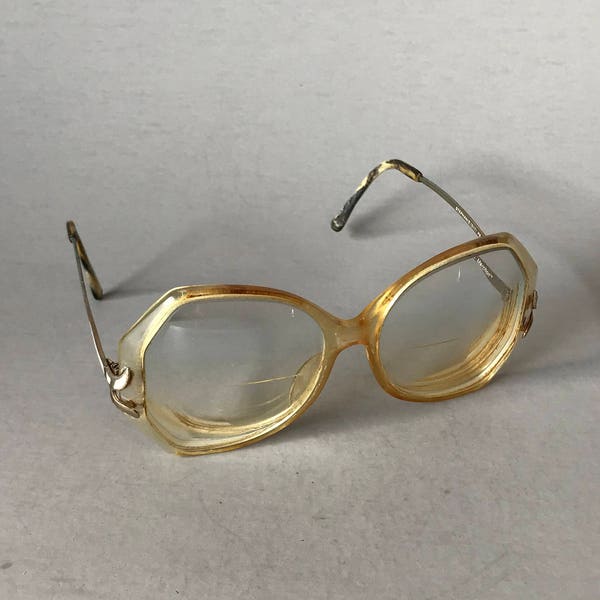 WOMEN'S EYEGLASSES, Vintage women's glasses, retro eyeglasses, 1970s glasses, Ladies glasses, bifocal glasses, vintage movie prop, 1970 prop