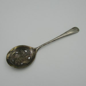 Silver Serving Spoon, Fruit Serving Spoon, Large serving spoon, vintage serving spoon, Italian serving spoon, Leonard serving spoon, fruit
