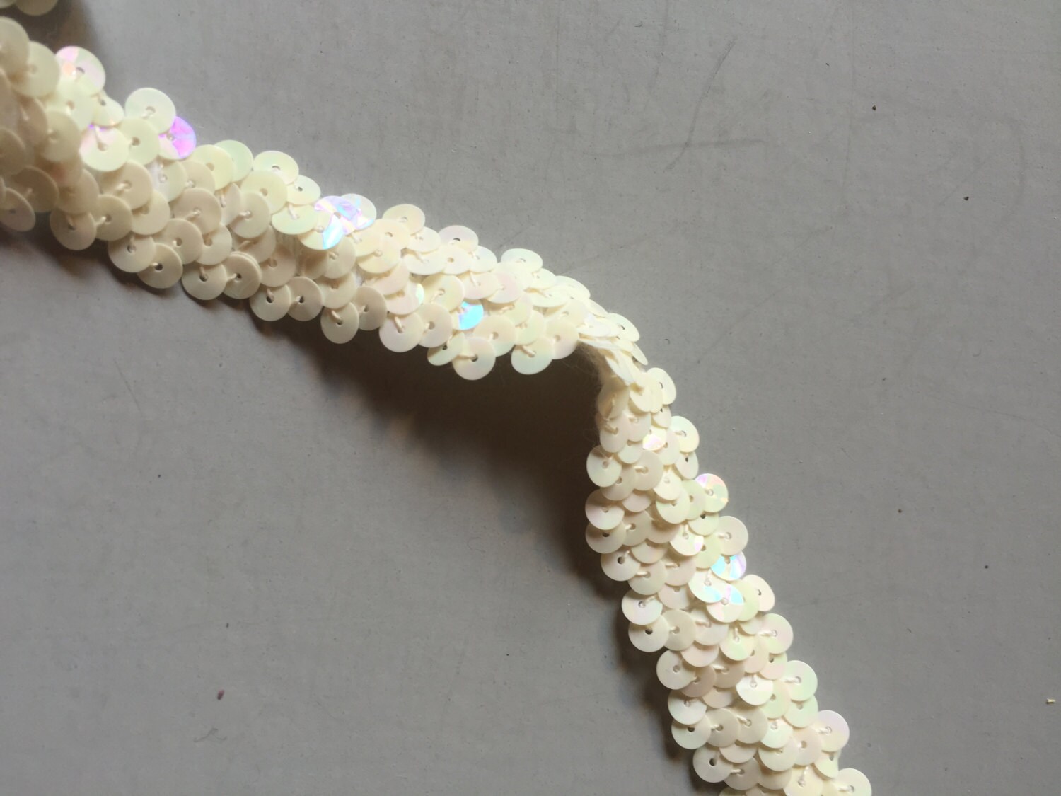 WHITE SEQUIN TRIM shimmery trim stretchy sequin trim narrow Etsy