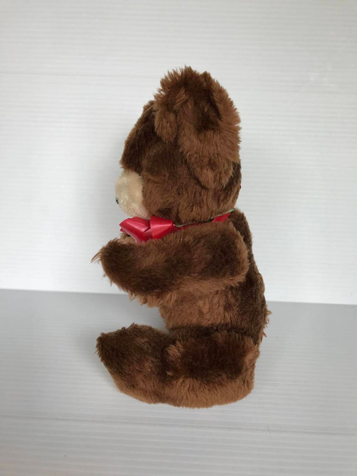 STUFFED BROWN BEAR Small Brown Bear Vintage Stuffed Bear Etsy