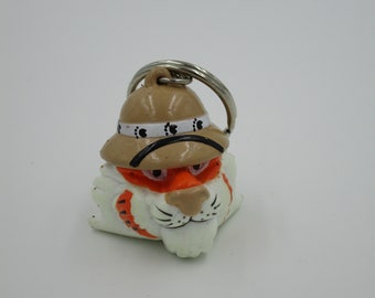 Exxon Tiger Keychain, vintage Exxon keychain, vintage tiger keychain, promotional keychain, Exxon promotion, Exxon keepsake, advertising