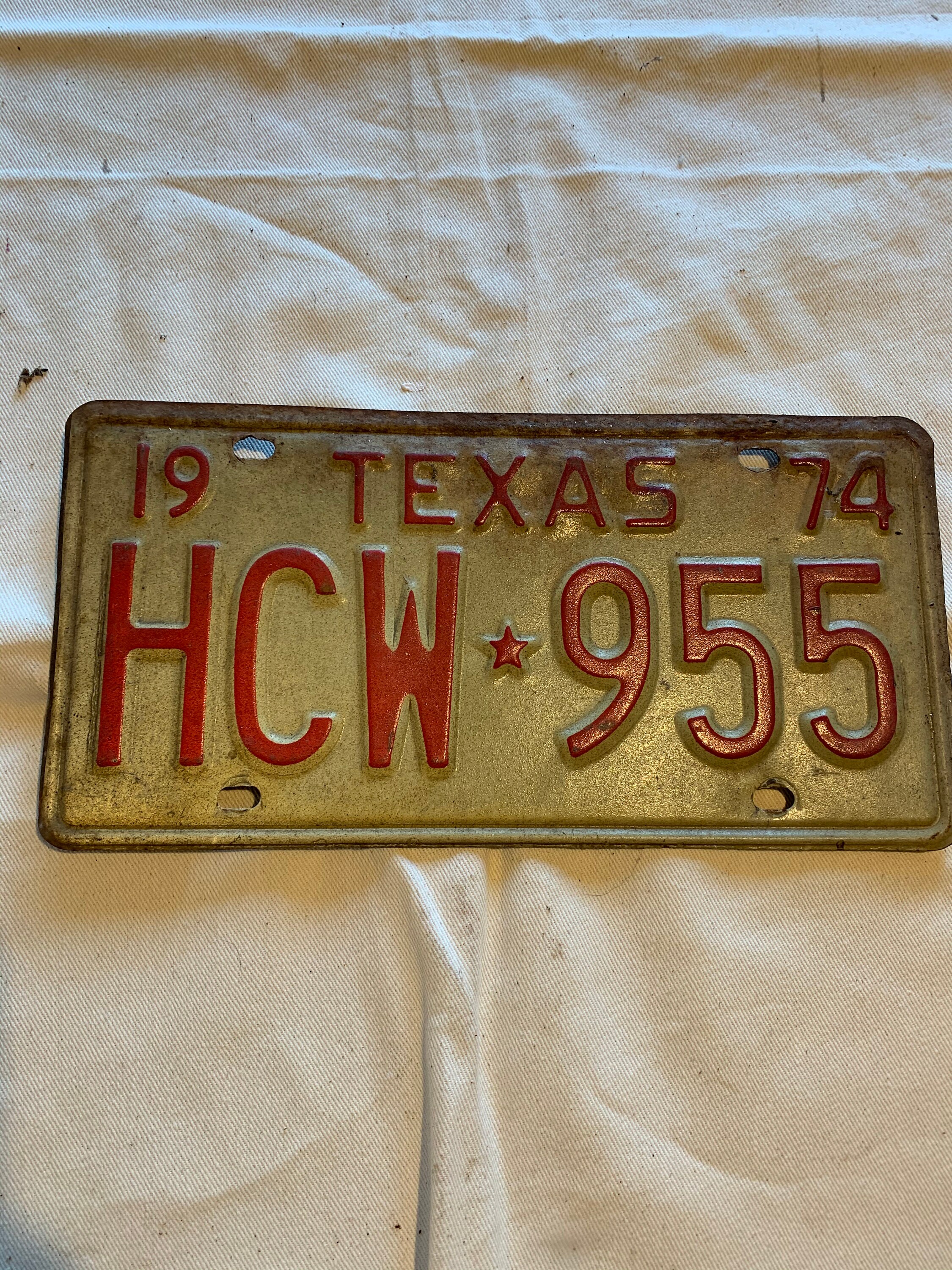 TEXAS LICENSE PLATE Vintage license plate Lone Star State Etsy