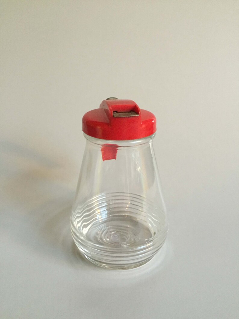 SYRUP PITCHER with Red Lid Vintage Syrup pitcher honey Etsy