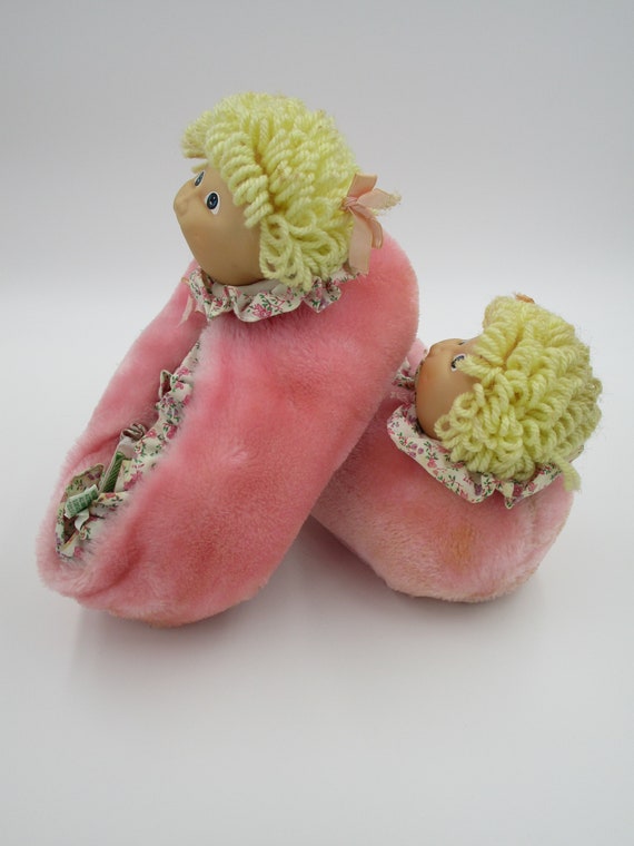 Cabbage Patch Slippers, pink slippers, girls slip… - image 6