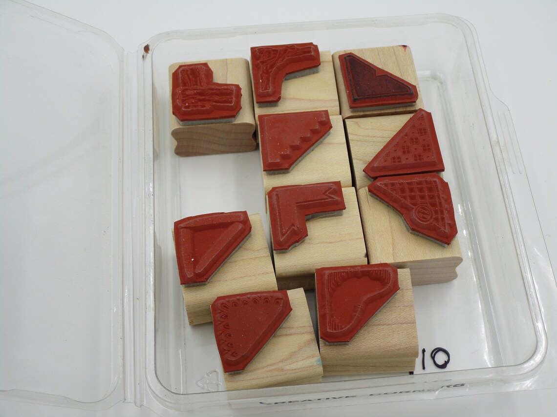 Corner Stamps Edging Stamps Creative Corners Stamps Etsy