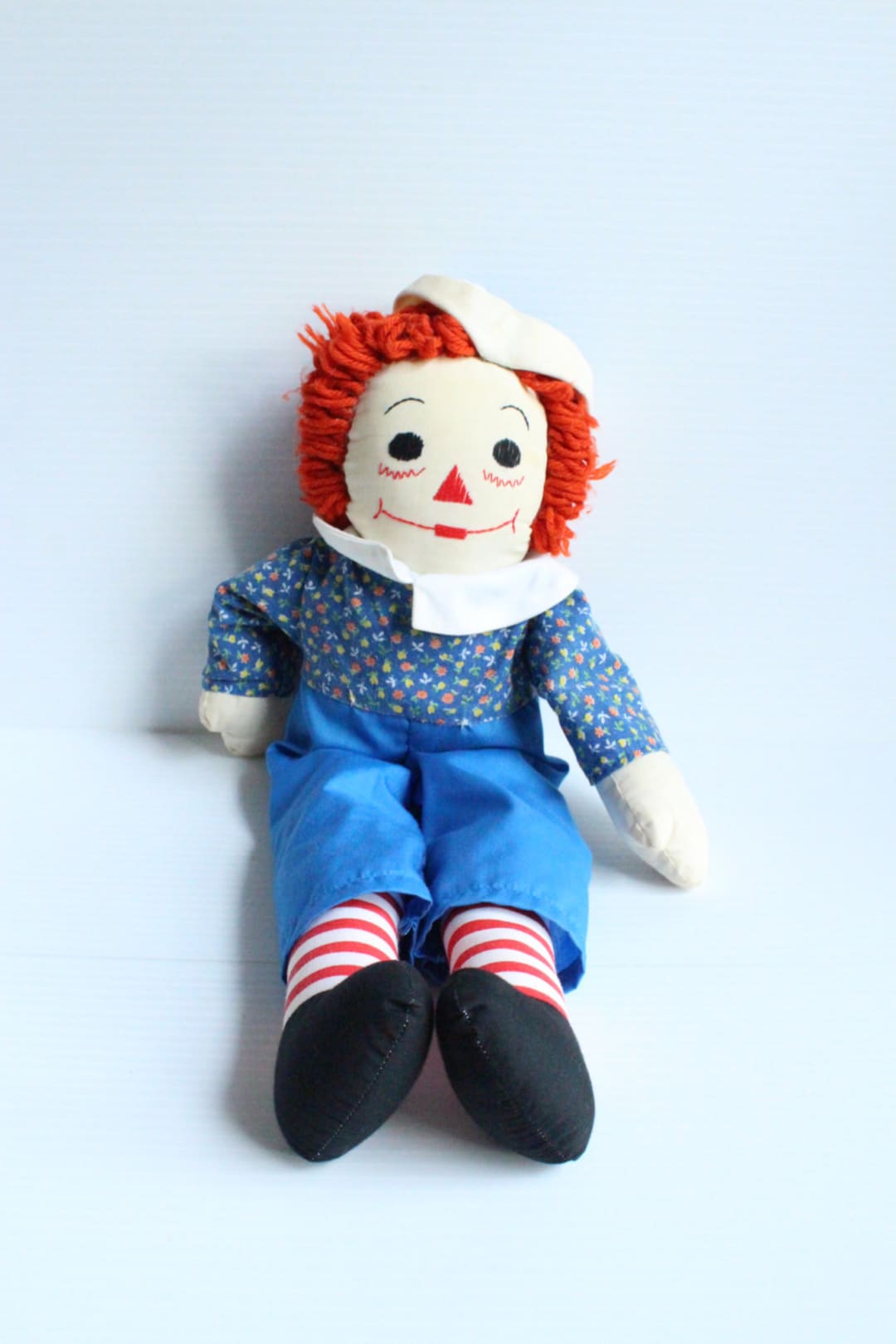 RAGGEDY ANDY DOLL, Vintage Rag Doll, Gift for Girl, Baby Doll for Girl ...