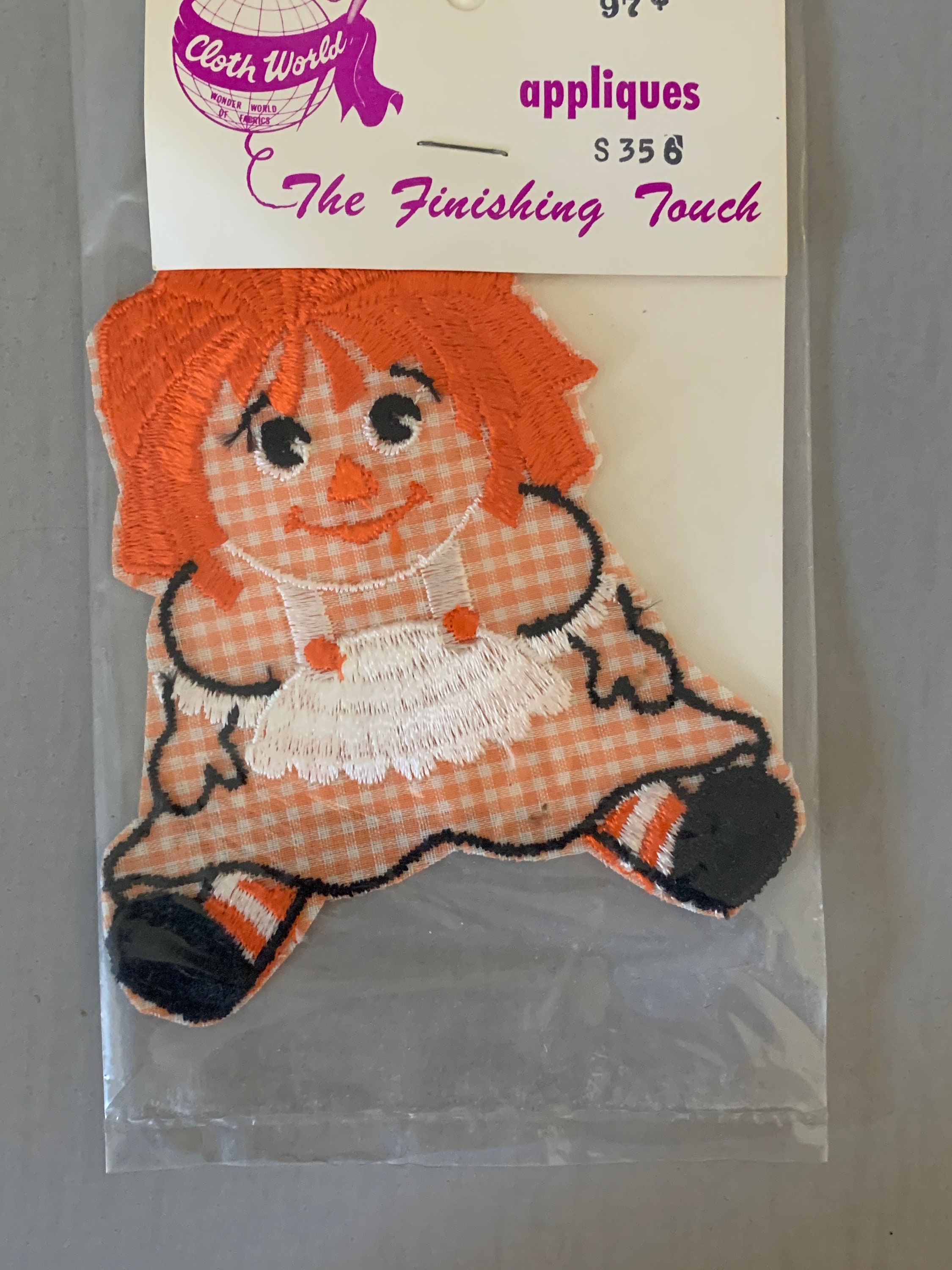 Sew Lucky Embroidery Raggedy Ann Patch Your Choice Of Sew On Or Iron On