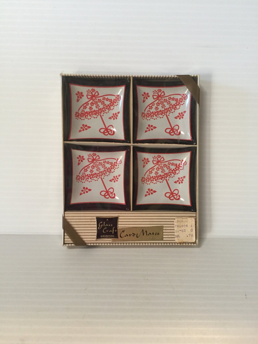 SMALL GLASS ASHTRAY Setvintage Glass Ashtraysretro Etsy