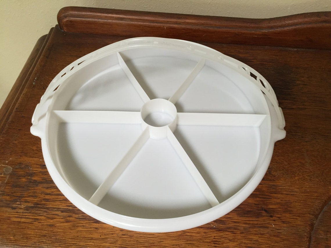 TUPPERWARE DIVIDED SERVING Tray Vintage Tupperware serving Etsy