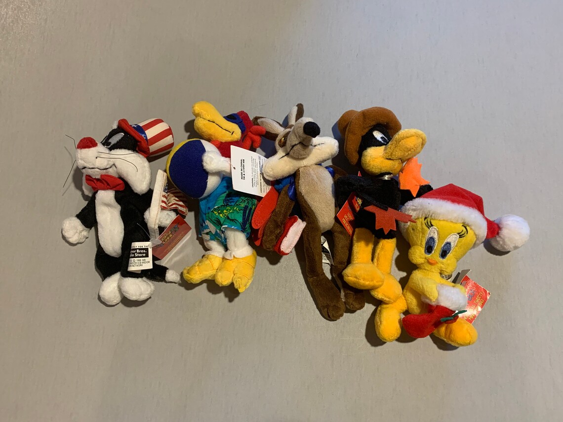 Looney Tunes plush toys Looney Tunes Mini Beanbags Looney | Etsy