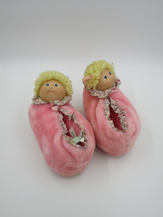 Cabbage Patch Slippers, pink slippers, girls slip… - image 2