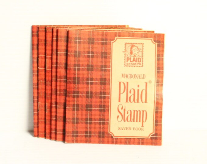 PLAID STAMPS Saver Book Vintage Stamp Saver Book Vintage Etsy