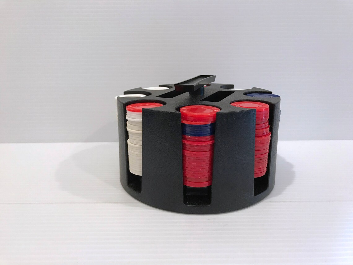 Revolving Poker Chip Rack Hoyle Poker Chip Rack Black Poker Etsy Canada