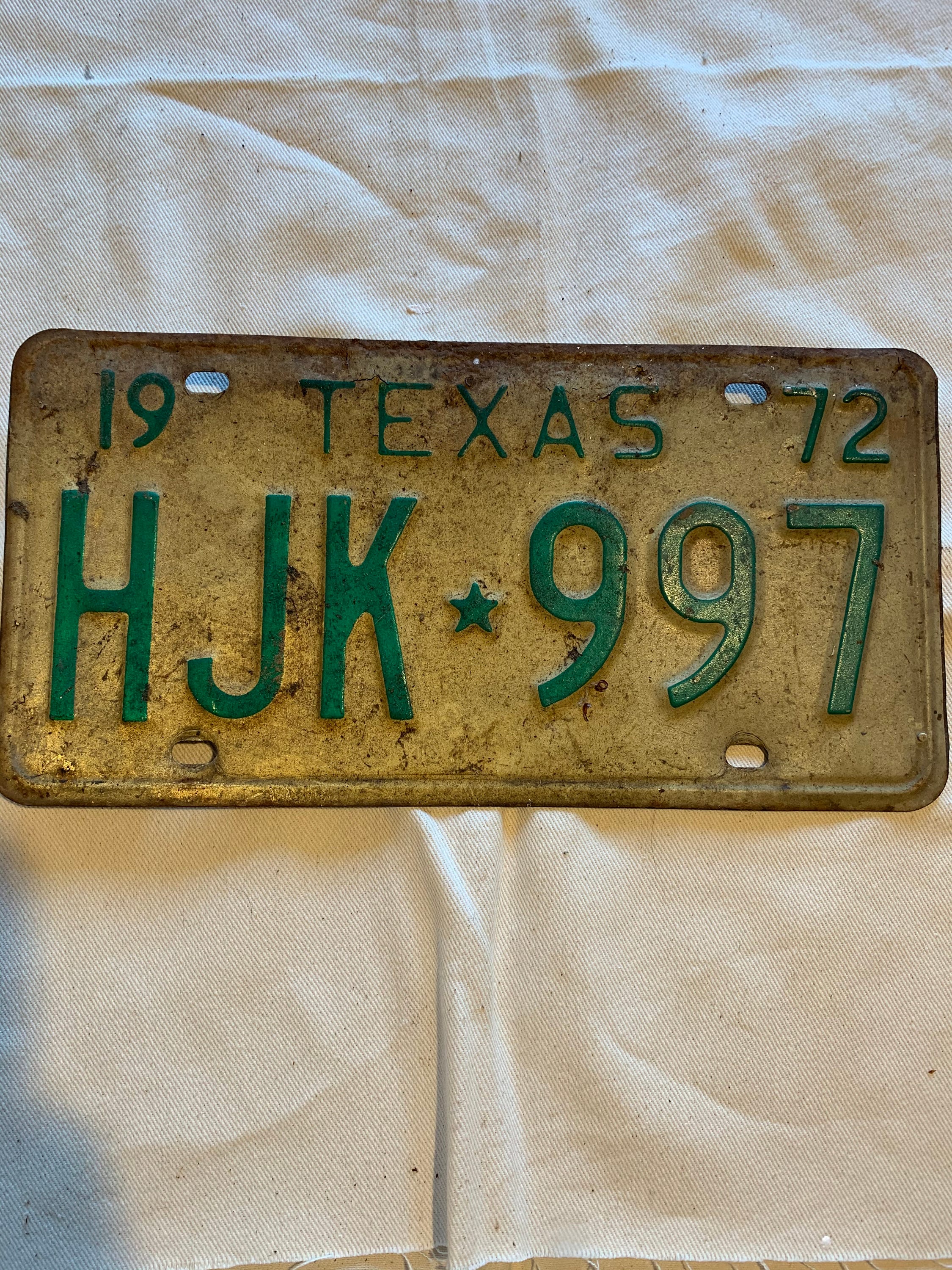 TEXAS LICENSE PLATE Vintage license plate Lone Star State Etsy