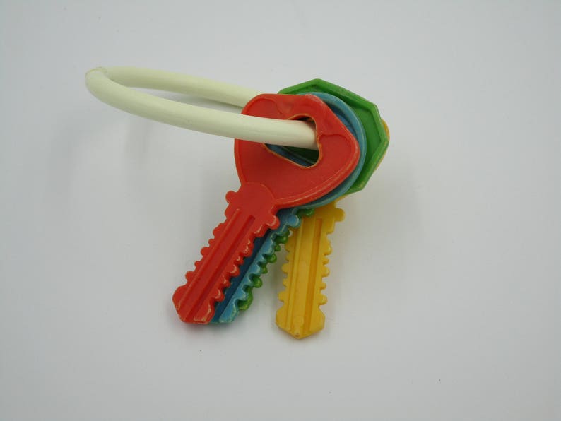 Children's toy keys vintage toy keys plastic keys Etsy
