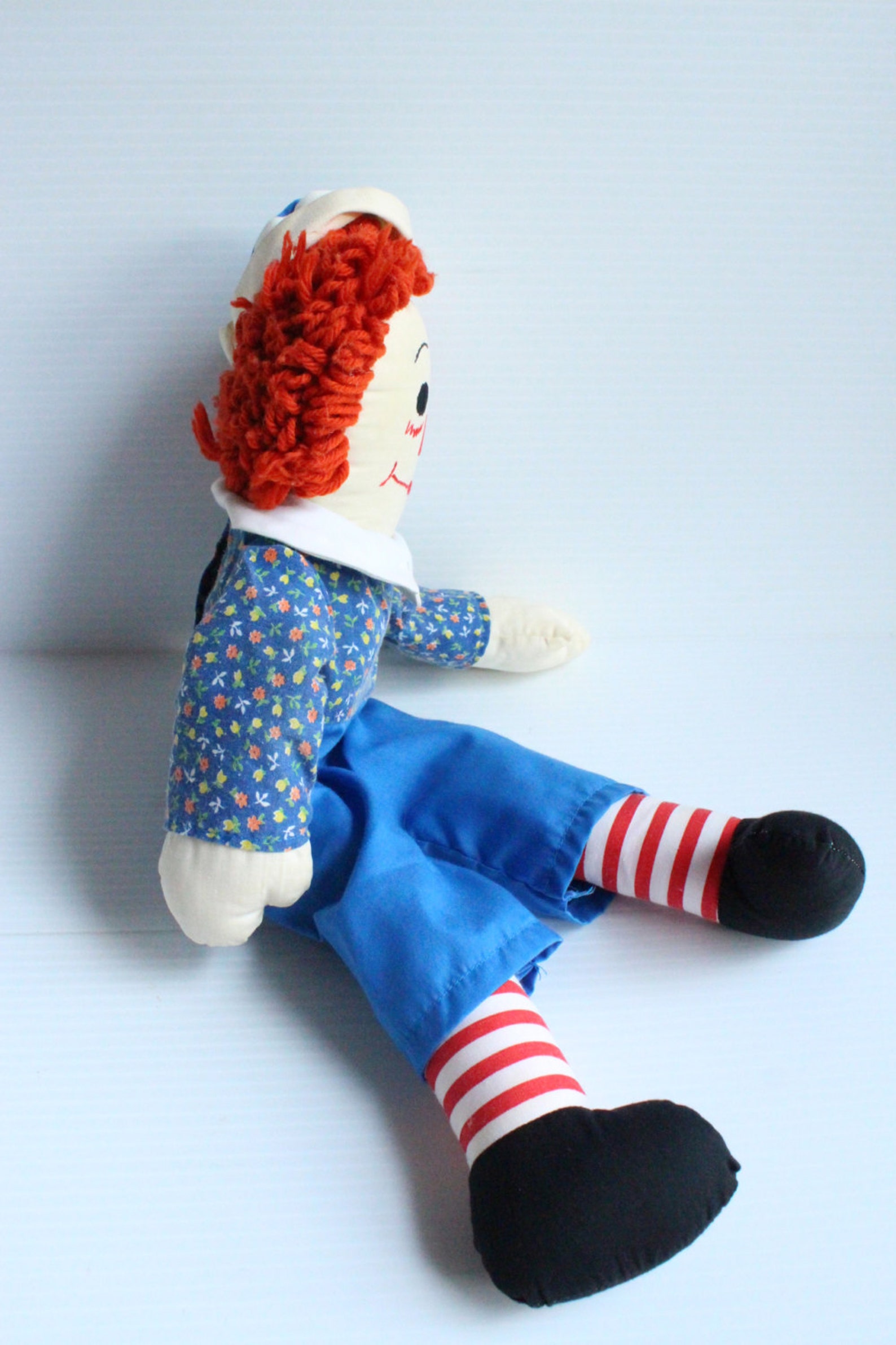 RAGGEDY ANDY DOLL Vintage Rag Doll Gift for Girl Baby Doll - Etsy