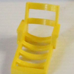 FISHER PRICE Little People Yellow Lawn Chair, vintage yellow toy, Vintage little people toy, vintage lawn furniture, vintage toy for child