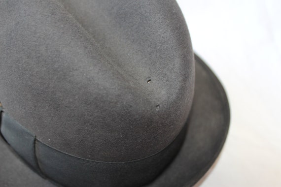 MEN'S STETSON HAT, Black men's hat, black suede h… - image 3