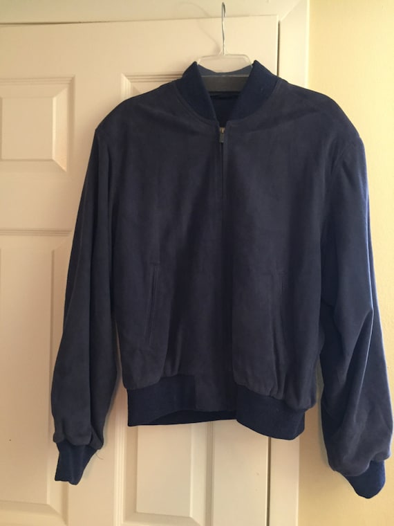 Navy blue clearance suede jacket womens